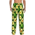 thumbnail image 3 of Goofa Avocado Pattern Printed Soft Pajama Pants for Men, Wide Leg Comfy Casual Lounge Yoga Pants-Small, 3 of 9