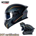 thumbnail image 2 of Cascos de motocicleta Casco integral Cascos de doble lente Cascos renovados Cascos universales para todas las estaciones Cascos de ciclismo de verano Cascos medios Cascos portátiles de moda, 2 of 5