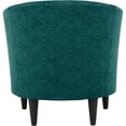 thumbnail image 4 of Pemberly Row 17.5" Traditional Polyester Fabric Club Chair in Teal, 4 of 4
