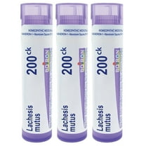 Boiron Lachesis Mutus 200CK, Homeopathic Medicine for Colds With Yellow Nasal Discharge, 80 Pellets, 3 Count (3 x 80 Pellets)