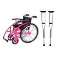 thumbnail image 1 of BELOVING Béquilles Modèles de Fauteuil Roulant Expérimenter Projets STIM Jouet Accessoires de Maison de Poupée Rose, 1 of 9