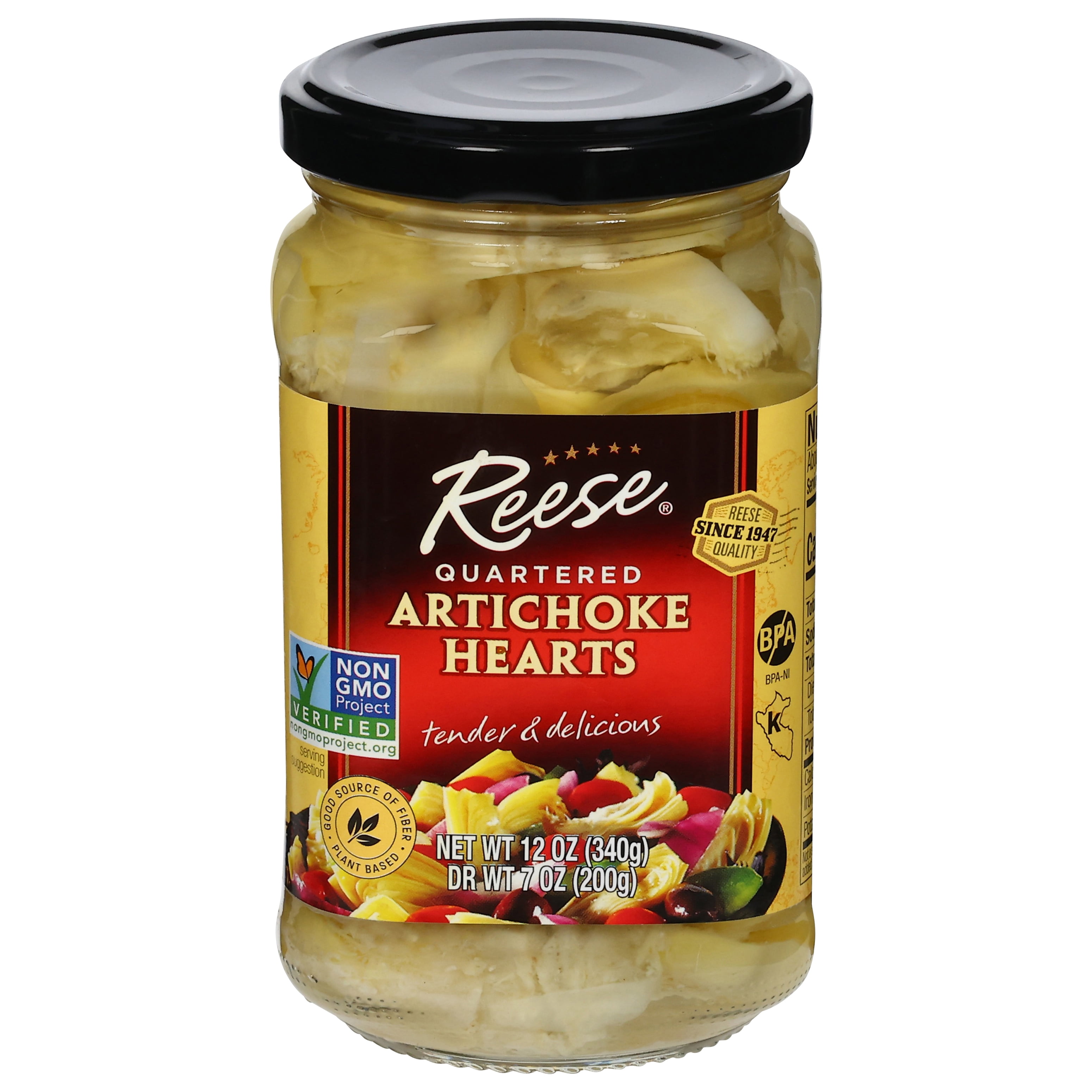 Reese Quartered Artichoke Hearts 12 oz