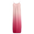 thumbnail image 5 of DHFJKG Summer Dress Women Sleeveless Gradient Backless Spaghetti Strap Flowy Boho Beach Maxi Dress Versatile Dresses, 5 of 5
