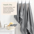 thumbnail image 3 of Juego de toallas de baño Springtree Home Krista 100% algodón x4 Ultimate Grey, 3 of 9