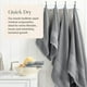thumbnail image 3 of Juego de toallas de baño Springtree Home Krista 100% algodón x4 Ultimate Grey, 3 of 9