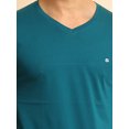 thumbnail image 6 of BERRYBLUES Solid Men V Neck White T-Shirt, 6 of 6