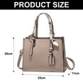 thumbnail image 2 of Fashion scarves handbags artificial leather ladies shoulder Messenger bag simple small bag. - khaki, 2 of 5