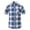 Dark Blue, variant on ALLLIST Men Shirts Collared Big And Tall Short Sleeve with Pockets Button Down Shirts Blue Plaid Casual Mens Clothing