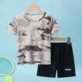 thumbnail image 2 of Tkrady Toddler Boys Clothes Spring Summer New Sportswear Cute Graphic Short Sleeve T Shirt Tops Shorts 2 Piece Set, Sizes 1-8 Years, 2 of 6