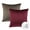 Dark Coffee & Dark Red, variant on Phantoscope Christmas holiday Decorative Throw Pillow with insert, Silky Velvet Series, 18" x 18", Dark Red, 1 Pack