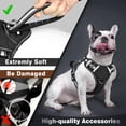 thumbnail image 2 of Chaleco para perros de servicio WINSEE, arnés sin tirones con 7 parches, negro, 2 of 8