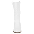 thumbnail image 4 of Women Cowgirl Cowboy Stitched Mid Calf Forever Boots Pointy Toe Western White 7, 4 of 4
