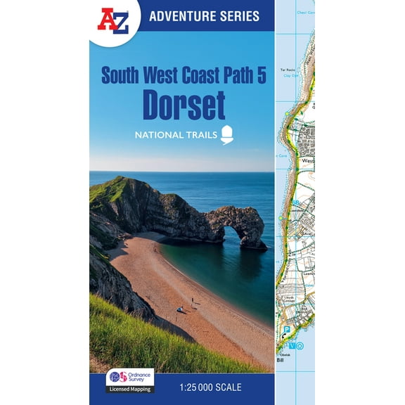 Z Adventure South West Coast Path - Dorset: With Ordnance Survey Mapping, (Paperback)
