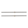 thumbnail image 1 of 2Pcs 300 mm Stainless Steel Threaded Spindle with Brass Nut,for T8 Nut, 1 of 8