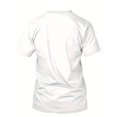 thumbnail image 4 of Playera Para Hombre - T-shirtMen's Fashion "PARIS" Letter 3D Digital Print T-Shirt, Summer Mesh Fabric, Casual Round Neck Short Sleeve Top, Street Style, Polyester, Regular Fit, Sleeve Length, Unise, 4 of 8