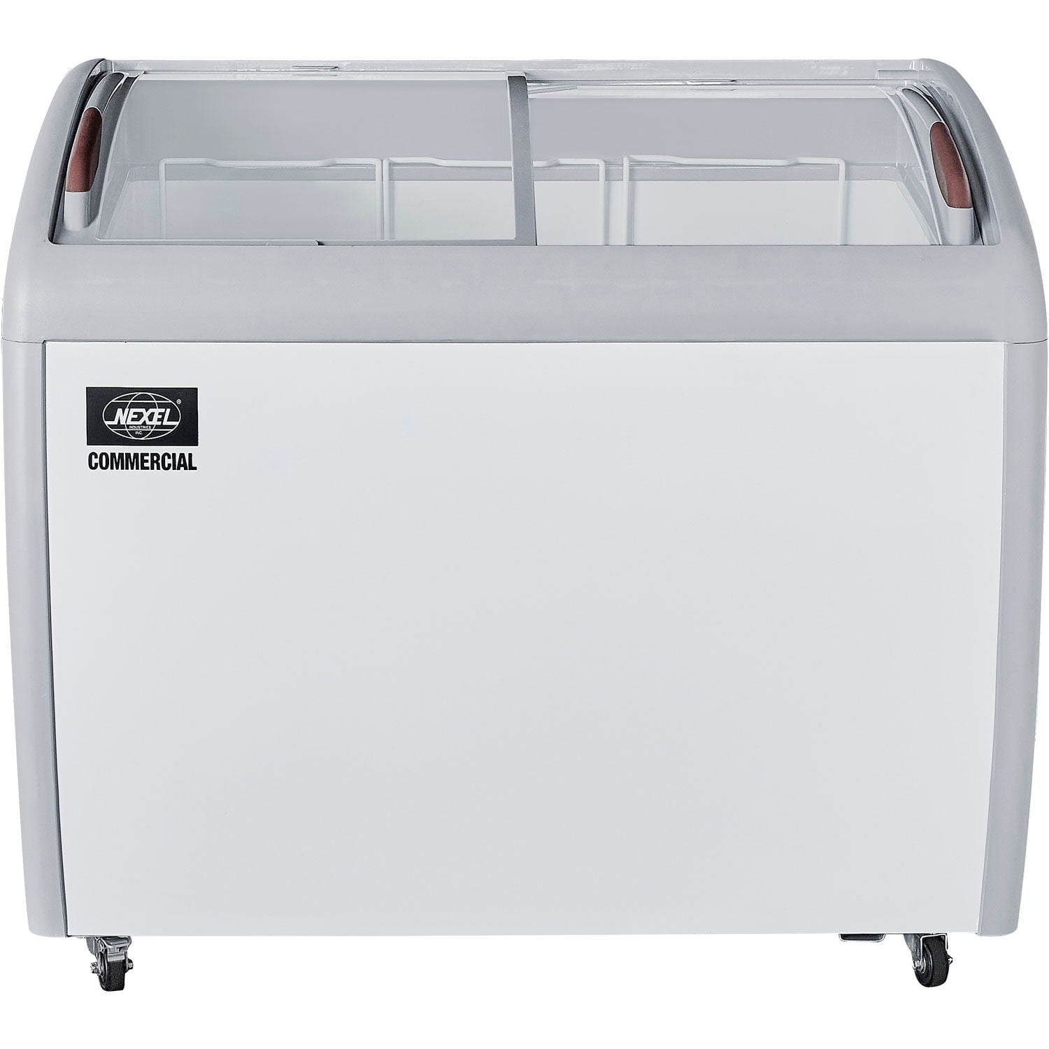 Nexel Ice Cream Freezer, Curved Glass Lid, 39"W