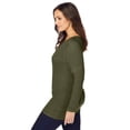 thumbnail image 3 of Jessica London Women's Plus Size V-Neck Ribbed Sweater, 3 of 5