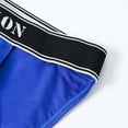 thumbnail image 5 of TANBOM Men's Bulge Enhancing Briefs Mesh Nylon Underwear Blue M 1-Pack, 5 of 6