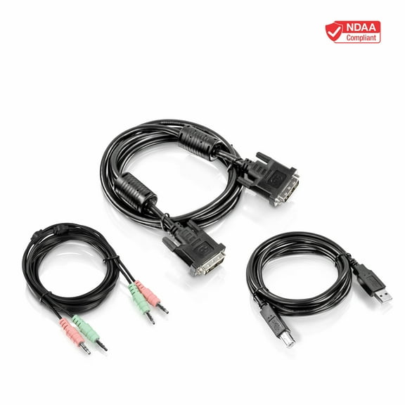 TRENDnet TK-CD10 10 ft. DVI-I, USB,and Audio KVM Cable Kit