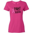thumbnail image 3 of Inktastic Fight Breast Cancer Pink Ribbon Women's T-Shirt, 3 of 5