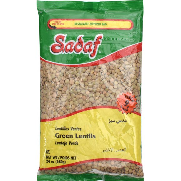Sadaf Green Lentils, 680g