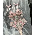 thumbnail image 3 of Pink Lace Teddy Bodysuit Lingerie, 3 of 7