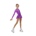 thumbnail image 1 of Mondor Born to Skate Glitter Figure Skating Dress 2723 - Bubbles (Size 6x-7), 1 of 3