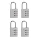 thumbnail image 1 of Combination Lock Master Lock Set Your Own, aluminio de 30 mm, paquete de 4, 1 of 2