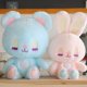 thumbnail image 1 of 45/55cm Cute Sleeping Bear And Rabbit Plush Toy Stuffed Soft Kawaii Cartoon Animal Dolls Birthday Gifts for Kids Children Girls zhangmengya LED, 1 of 2