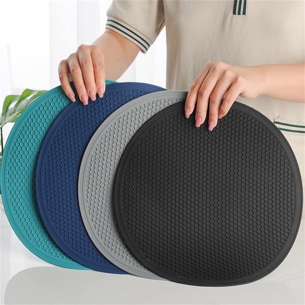 Xihbxyly Tapete Aislante de Silicona, Diseño Antideslizante y Resistente Al Calor, Construcción Duradera de Grado Alimenticio, Multiusos para La Mesa de Comedor, Esencial para La Cocina, Tamaño de 11