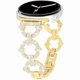 thumbnail image 1 of Chenchen Bling Metal Band, Compatible for Samsung Galaxy Watch 8 40mm 44mm, Diamond O-Shaped Stylish Worn Daily Women Adjustable Strap for Galaxy Smartwatch, 1 of 1