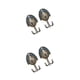 thumbnail image 1 of Ounissouiy 1 Pair Peacock Double Metal Clothes Towel Bag Hook Hanger Wall DIY Plata 2Conjunto, 1 of 6