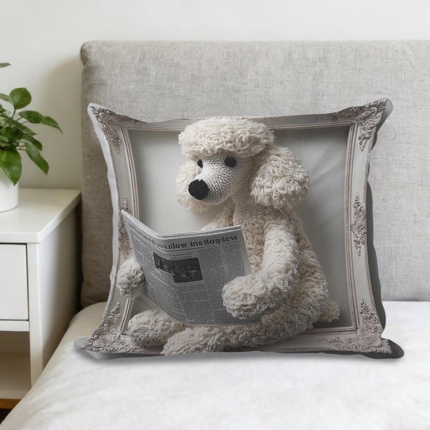 Funda de cojín para sofá | Funda para cojín decorativo de salón | Funda de cojín decorativa con estampado 2D | Funda de cojín cuadrada de 45x45 cm para decoración del hogar