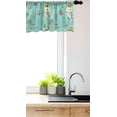 thumbnail image 3 of Ambesonne Owl Print Window Valance, Winter Bird in Snow, 54" X 18", Seafoam Multicolor, 3 of 3