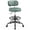 Green-PU Leather, variant on Romorgniz Drafting Chair with Double-Layer Backrest & 17.32" Wide Seat Height-Adjustable Office & Bar Height Chair, Velvet Pink