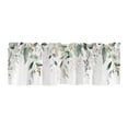 thumbnail image 3 of CoreLiving Window Valance, Watercolor Lavender Leaves Printed Short Kitchen Curtains, Decorative Half Window Treatment for Bedroom Living Room Cafe, 1 Pack, 3 of 5
