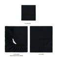 thumbnail image 6 of Mainstays Super Soft Brushed Microfiber Bed Sheet Set, Rich Black, Twin-XL, 3 Piece, 6 of 13
