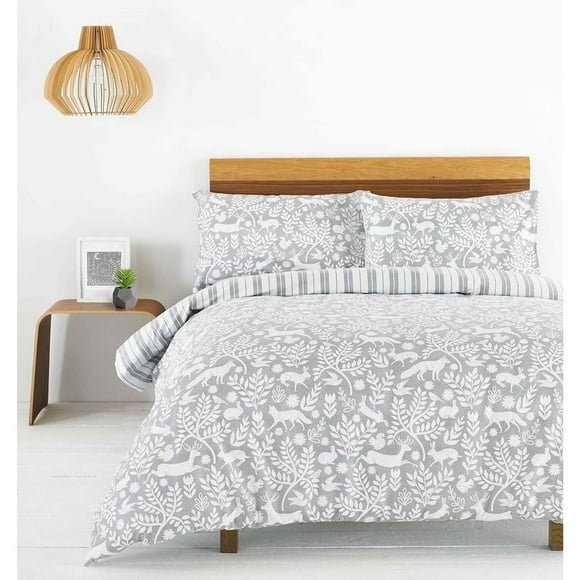 Riva Paoletti Skandi Woodland Duvet Cover Set