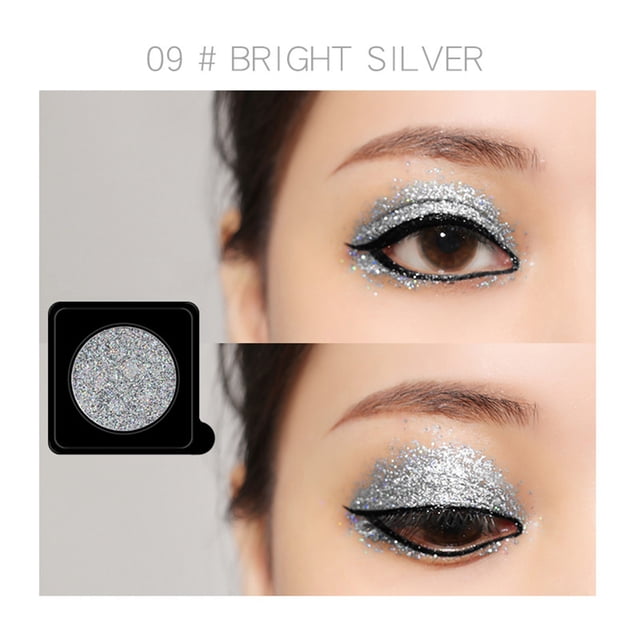 WIFKLSIIPG Variety DIY Shiny Eyeshadow Plate Monochrome Glitter Powder Stage Show Makeup Glitter Makeup