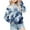 Light Blue, variant on Odeerbi 1-12Y Kids Girls Tie-dye Sweatshirt Oversized Crewneck Sweatshirt Fashion Long Sleeve Pullover Tops Baby Clothes Blue