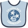 thumbnail image 3 of Inktastic I'd Rather Be in Tennessee Boys or Girls Baby Bib, 3 of 4