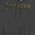 thumbnail image 2 of Lucifer Logo Unisex Adult Pull-Over Heather Hoodie,Black, 3X-Large, 2 of 3