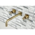 thumbnail image 4 of Kingston Brass KS6023DKL Kaiser Two-Handle Wall Mount Roman Tub Faucet, Antique Brass, 4 of 7