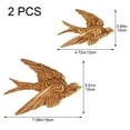 thumbnail image 2 of Wall-Mounted Swallow Bird Sculptures - 3D Flying Swallows Wall Decor, Ceramic Resin Artificial Birds Wall Hanging Decorations, 2 of 7