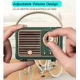 thumbnail image 3 of Retro Bluetooth Speaker, Vintage Decor, Mini Wireless Bluetooth Speaker, Cute Old Fashion Style for Kitchen Desk Bedroom Office Party Outdoor Accessories for iPhone Android (Green), 3 of 18