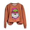 thumbnail image 2 of EGNMCR Sweat-Shirt de Noël Mode Décontractée pour Femmes Manches Longues Col Rond Imprimé Sweat-Shirt Blouse, 2 of 3