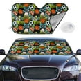 thumbnail image 2 of Balery Balls Print Car Windshield Sun Shade,Windshield Sunshade for Car Pickup Truck SUV Accessories-Medium, 2 of 7