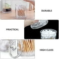 thumbnail image 2 of MLINS Transparent Storage Boxes for Cotton Swabs Makeup Balls and Small Items with Protective Lids 3pcs, 2 of 8