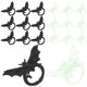 thumbnail image 1 of FELTECHELECTR 1 juego/50 anillos luminosos de murciélago de Halloween para dedo., 1 of 7