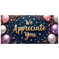 thumbnail image 3 of Decorative Design Appreciation Banner Gold Glitter Thank You Balloon Decoration for Employee Recognition Office Events Party Celebration, 3 of 8
